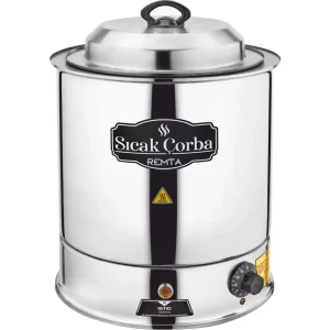 سخان شوربة دائري ستانليس ستيل 9 لتر